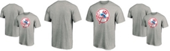 Fanatics Men's Heathered Gray New York Yankees Cooperstown Collection Forbes Team T-shirt